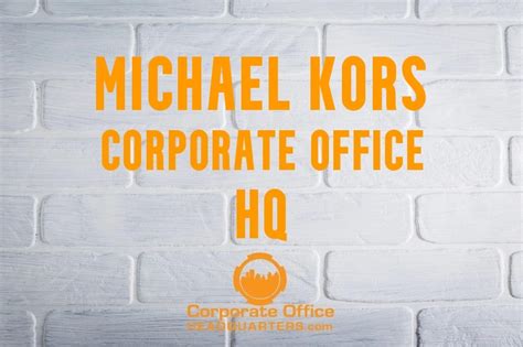 michael kors corporate office address.